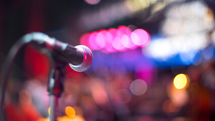 microphone on stage