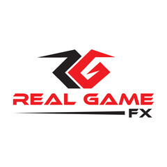 The **Real Game logo** features a modern and energetic design with bold typography and dynamic elements, representing excitement, strategy, and genuine engagement in the gaming industry.
