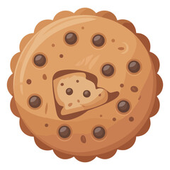 cartoon character of a cookie