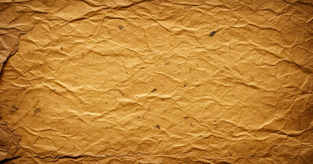 Wrinkled brown paper texture background with creases and folds, delivering a tactile organic feel with visual imperfections that enhance natural design themes and earthy surface aesthetics.