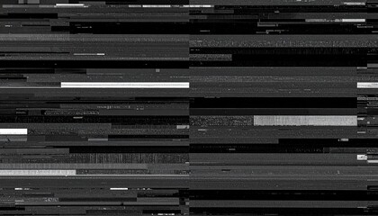 Close-up of a dark grey and black abstract digital pattern with various sized rectangles on a white background.