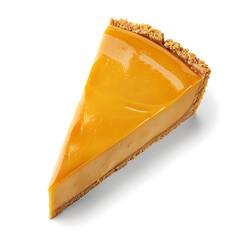 Slice of Butterscotch Pie with Gingersnap Crust