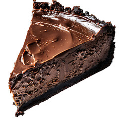 Decadent Slice of Chocolate Cheesecake with Smooth Ganache Topping