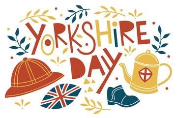 YORKSHIRE DAY vector illustration