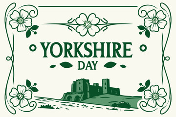 YORKSHIRE DAY vector illustration