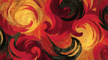 Filipino Ati-Atihan September Prep, abstract representation of festival energy, swirling tribal patterns, dynamic brush strokes 