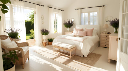 luxurious and peaceful bedroom interior design 