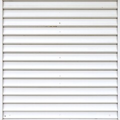 Obraz premium White metal louvered wall section