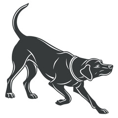 vector illustration of a dog