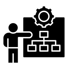 Business Plan  Icon Element For Design
