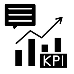 Kpi Review  Icon Element For Design
