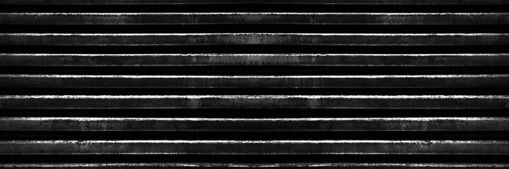 Obraz premium texture with black dark lines old metal material texture Industrial white grey gray silver background old grunge rusty zinc wall for textured background galvanized steel corrugated iron siding vintage