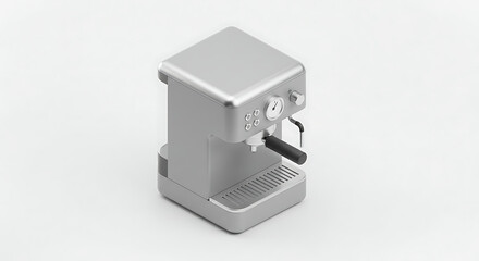 Stylish espresso machine, perfect for brewing delicious coffee at home, kitchen appliance for coffee lovers