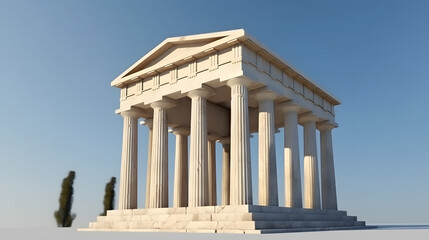 Obraz premium Greek Geometric Temple