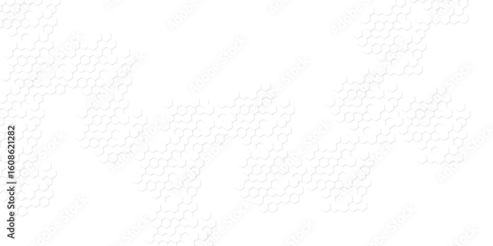 Poster background with hexagons . abstract background with lines . white texture background . white and hex
