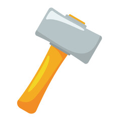 Hammer vector illustration for diy, construction, and repair tools. Hammer clip art, sledgehammer icon