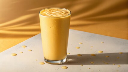 Refreshing mango smoothie recipe summer drink healthy beverage tropical fruit blended ice cold smoothie drink