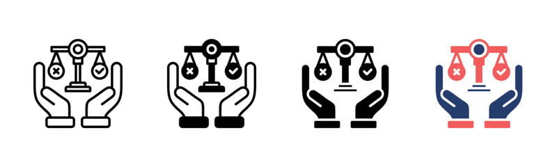 Ethical icon sheet multiple style collection