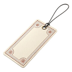 Elegant Round Label Mockup with Twine and Subtle Texture