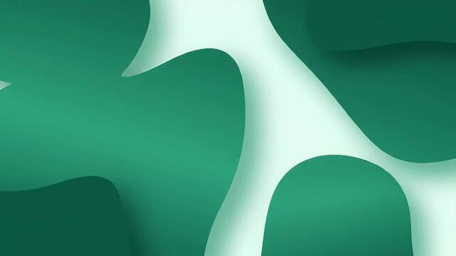 Abstract teal green shapes design