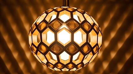 Cozy Amber Geometric