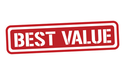 BEST VALUE red stamp text vector, rubber stamp