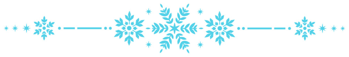 snowflake winter divider