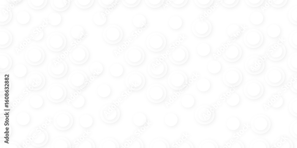 Aufkleber abstract white gradient circle pattern of 3d bubbles background template. abstract white modern tran