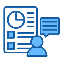 Consulting Report  Icon Element For Design
