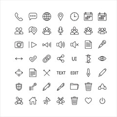 UI UX design kit basic elements