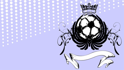 soccer futbol tattoo background illustration in vector art