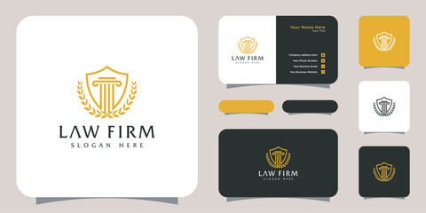 Fototapeta premium law firm logo design vector