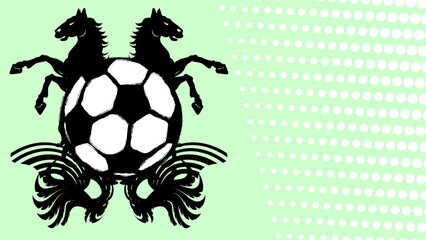soccer futbol tattoo background illustration in vector art