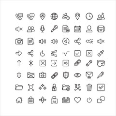 Social media contact information graphic icons