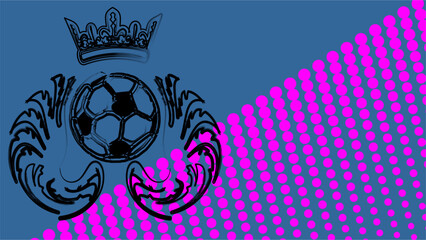 soccer futbol tattoo background illustration in vector art
