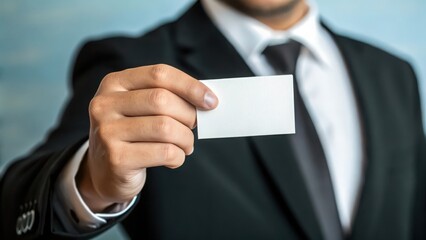 Professional business card mockup blank template design for corporate identity and networking concept