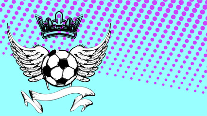 soccer futbol tattoo background illustration in vector art