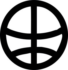 Sport ball icon vector like basketball