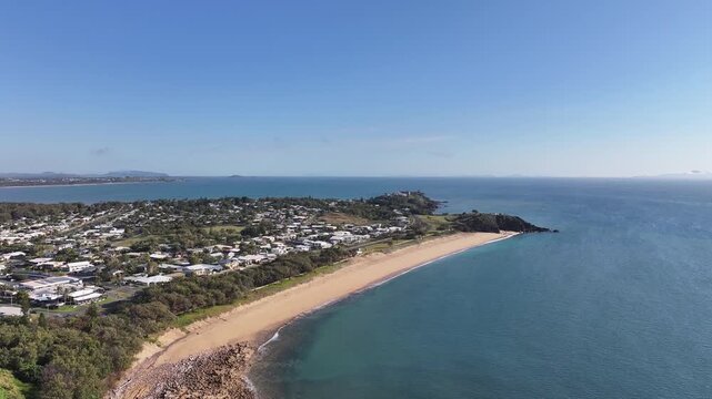 Aerial footage of Slade Point Mackay Queensland Australia