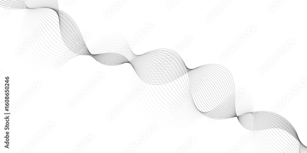 Poster abstract grey, white smooth element swoosh speed wave modern stream background. wave with lines crea