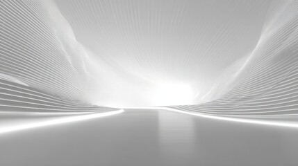 Naklejka premium Abstract, minimalist interior design. Modern architecture