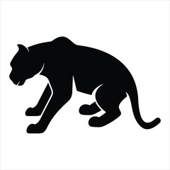 silhouette of a leopard