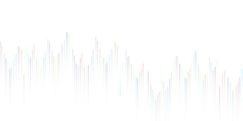 abstract background with line and curve concept technology and earthquake wave diagram Vector. Elongated Pattern of Thin Dashed Lines Running Horizontally. design for education and science background	