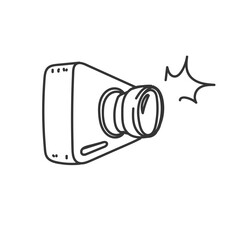 doodle camera icon illustration sketch