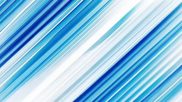 Dynamic motion graphic with blue and white parallel lines for creative projects