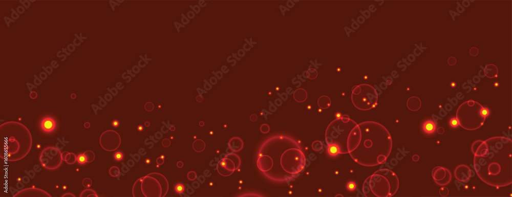 Sticker abstract and shiny glitter bokeh backdrop design