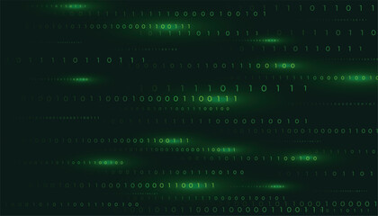 matrix style binary code zero and one digit background
