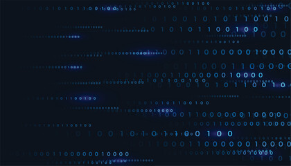 digital binary code tech concept background design