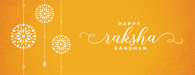 hindu traditional raksha bandhan celebration banner