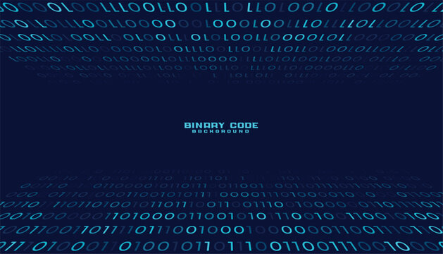 futuristic cyberspace binary code number background design
